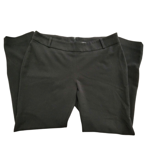 ALFRED SUNG Pants - BLACK SZ10 Zippered Ankle Leg Hem Skinny Trousers